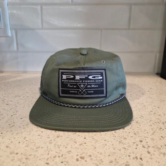 Columbia PFG Trucker Hat Cap Green  Snapback Fishing Outdoor - Picture 1 of 4